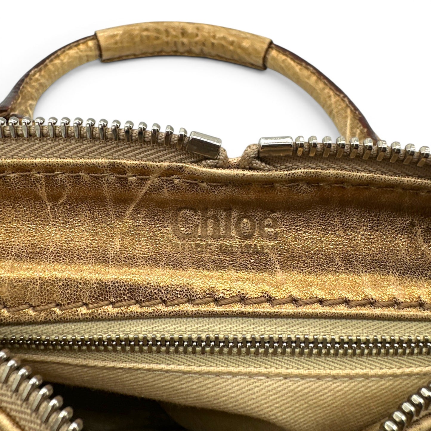 Sac à main Chloé Paddington en cuir rouge