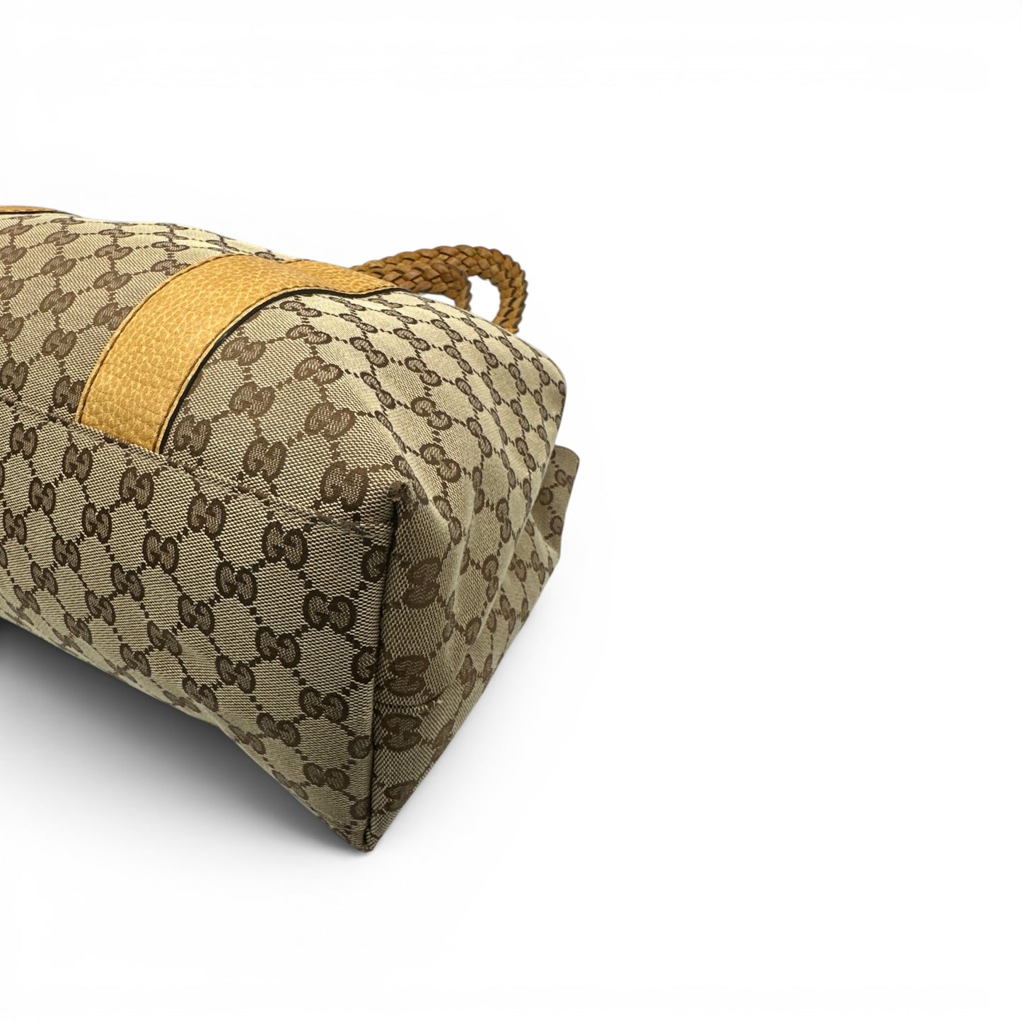 Vintage Gucci Bamboo Tote Shopper Bag