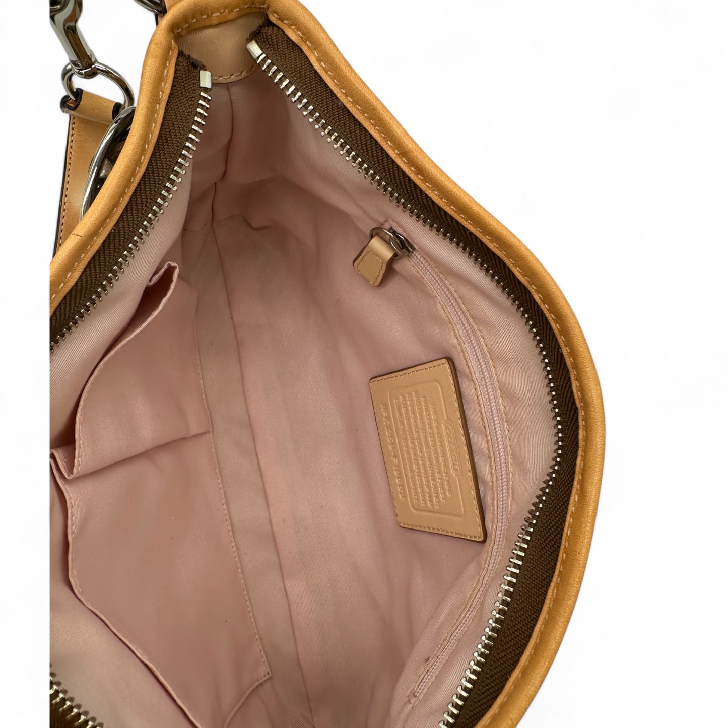 Vintage Coach F19683 Double Buckle Shoulder Bag