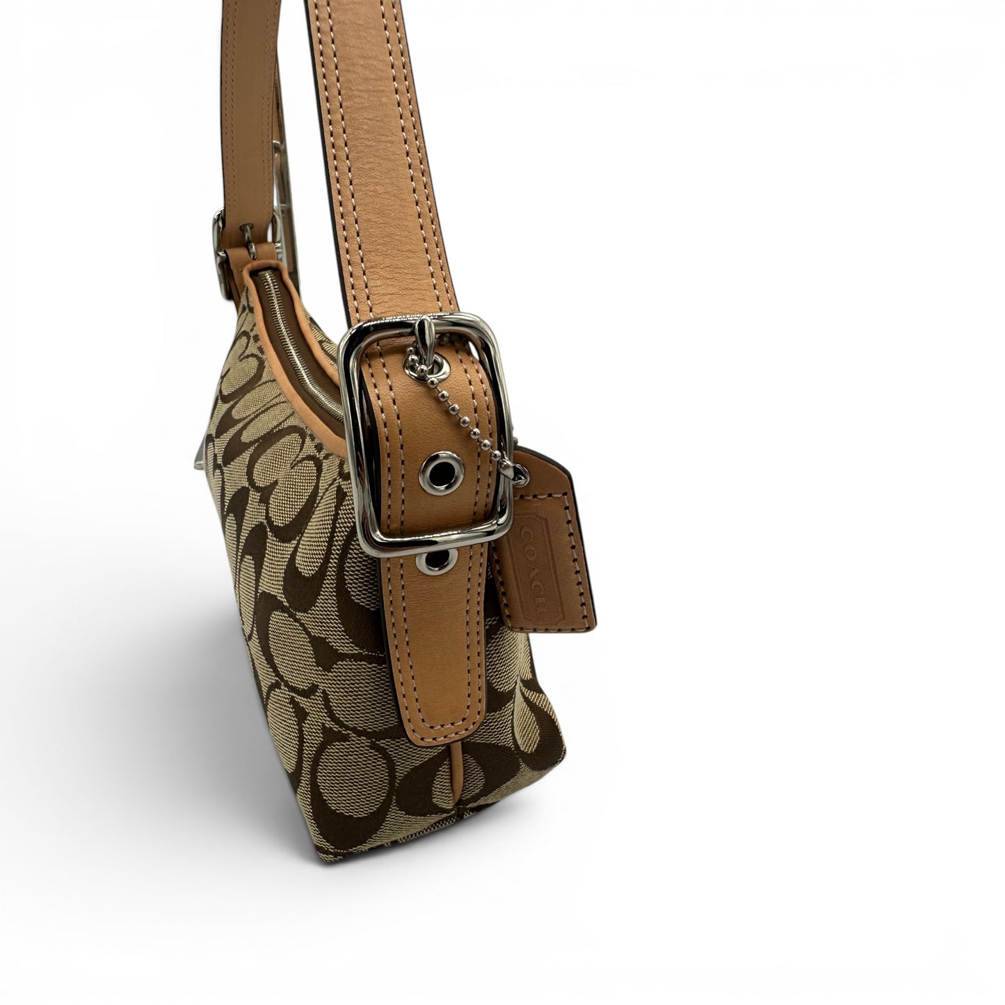 Vintage Coach 8K01 Baguette Schultertasche