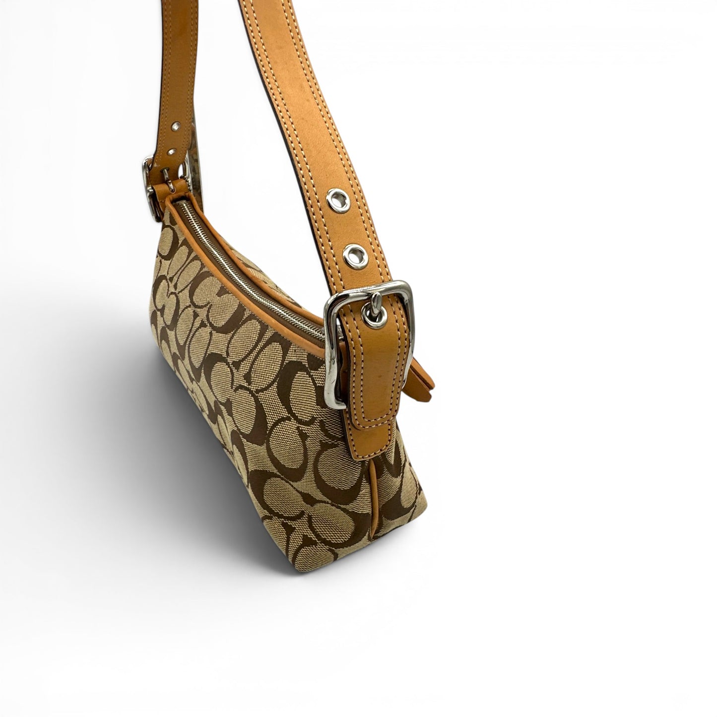 Vintage Coach 8K01 Baguette Schultertasche