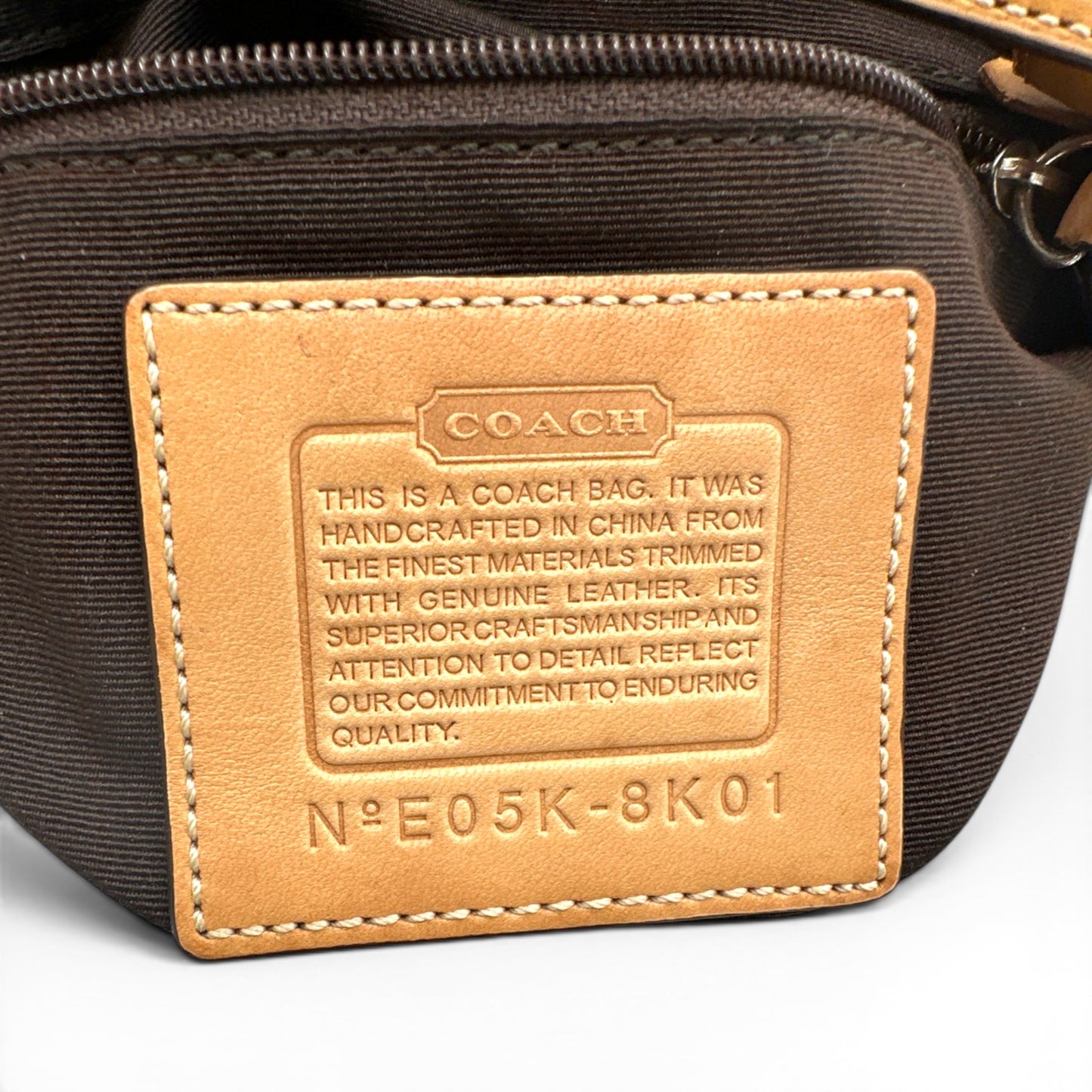 Vintage Coach 8K01 Baguette Schultertasche