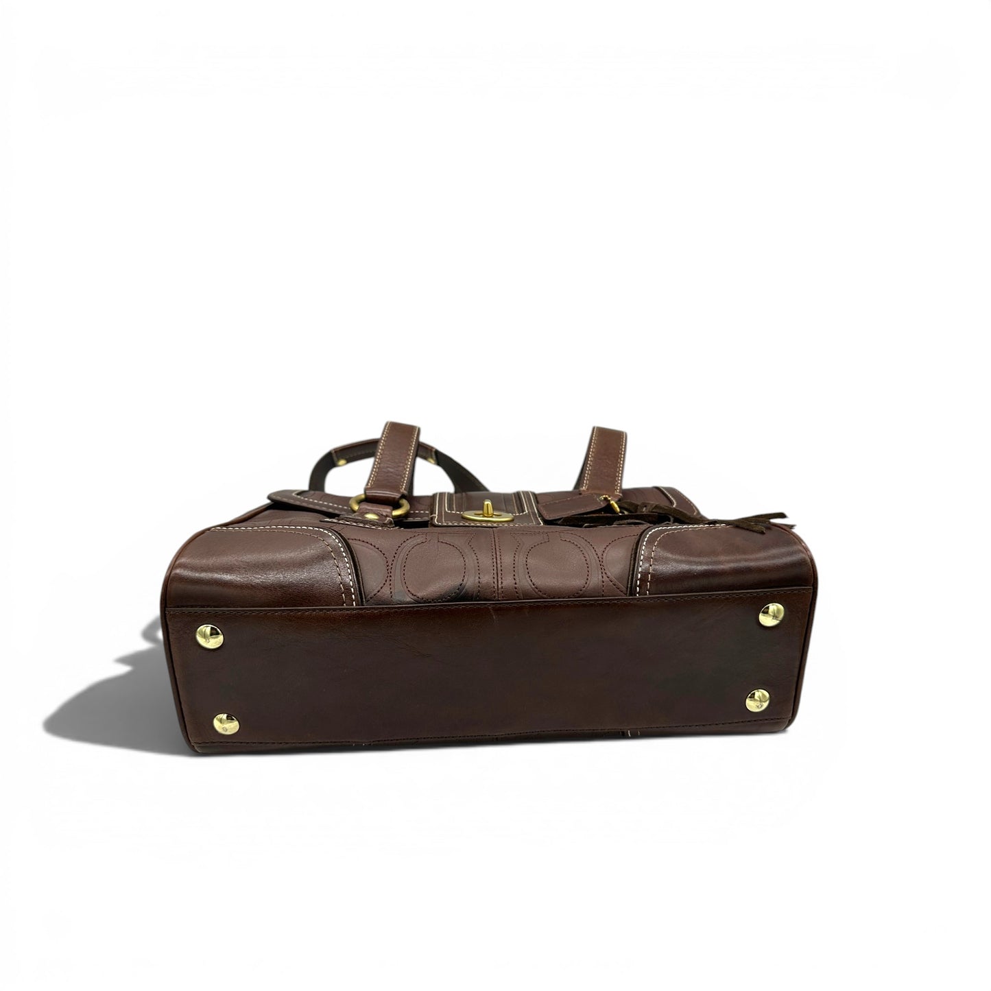 Sac bandoulière vintage Coach 11330 Hamptons à fermoir tournant