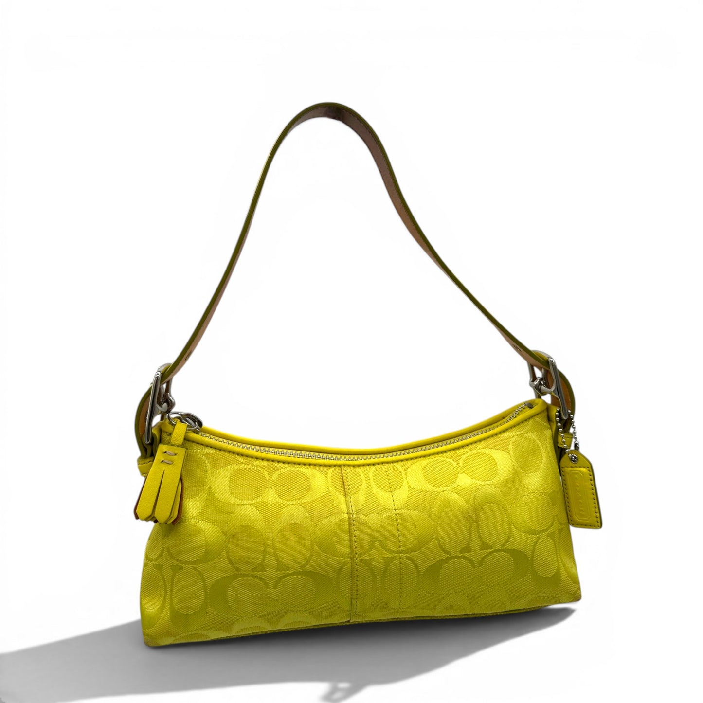 Vintage Coach 6371 East West Baguette Shoulder Bag