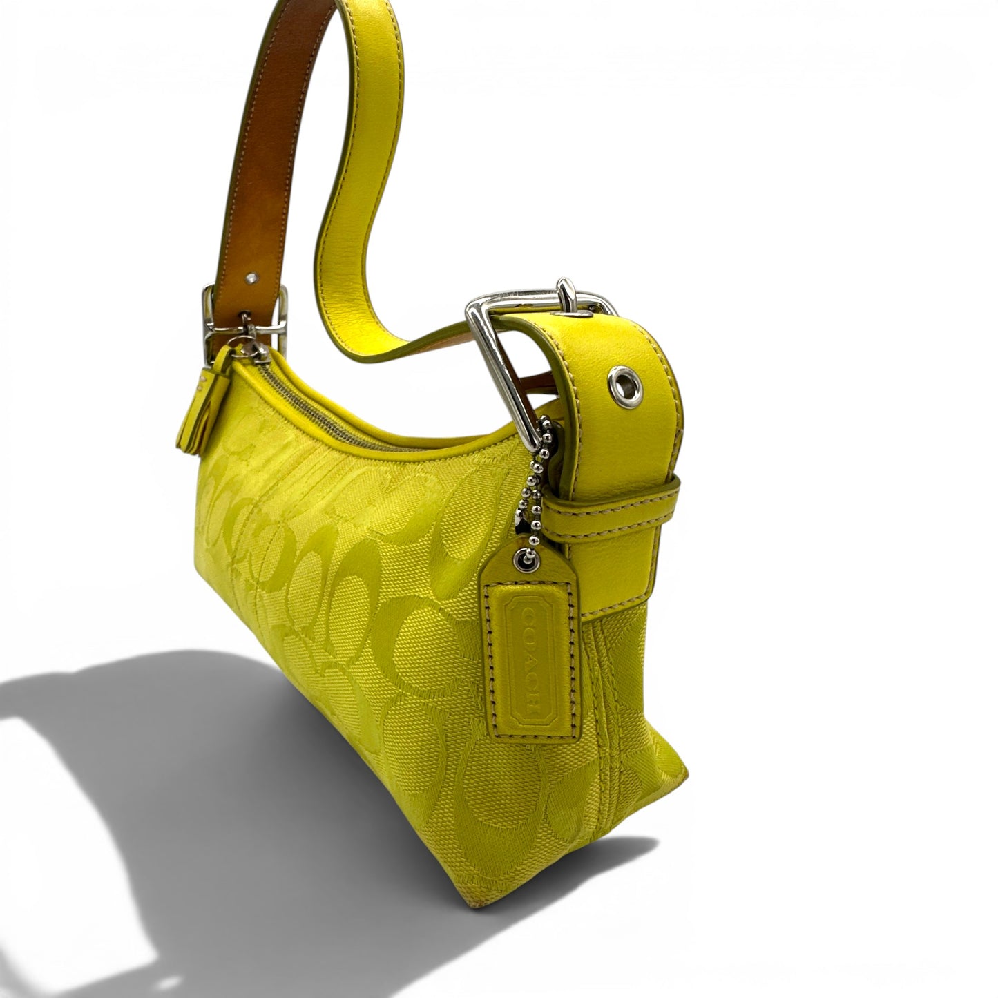 Vintage Coach 6371 East West Baguette Shoulder Bag