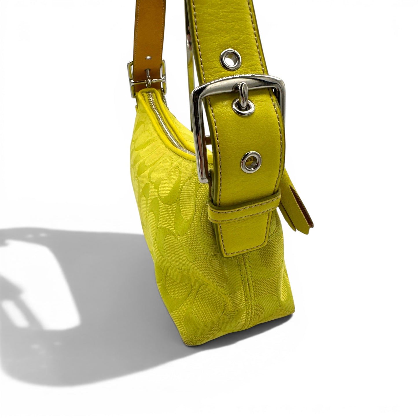 Vintage Coach 6371 East West Baguette Shoulder Bag