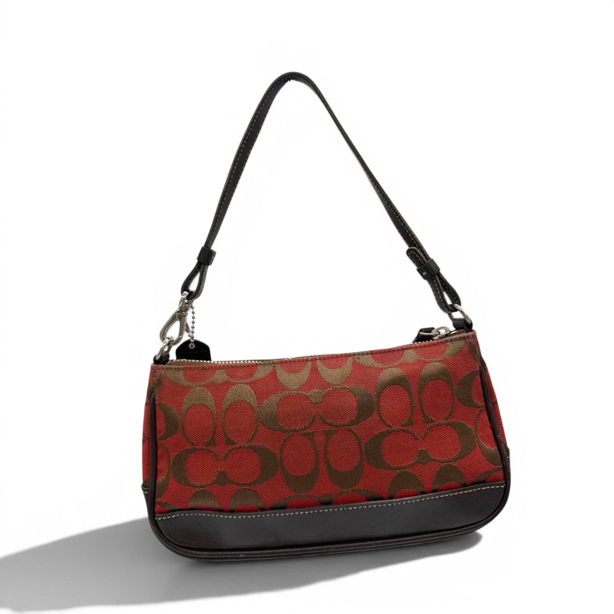 バッグ OLD COACH 6094 Red Black Signature Rare Vintage Coach 6094 Demi Mini Shoulder Bag – Thanks it's Vintage