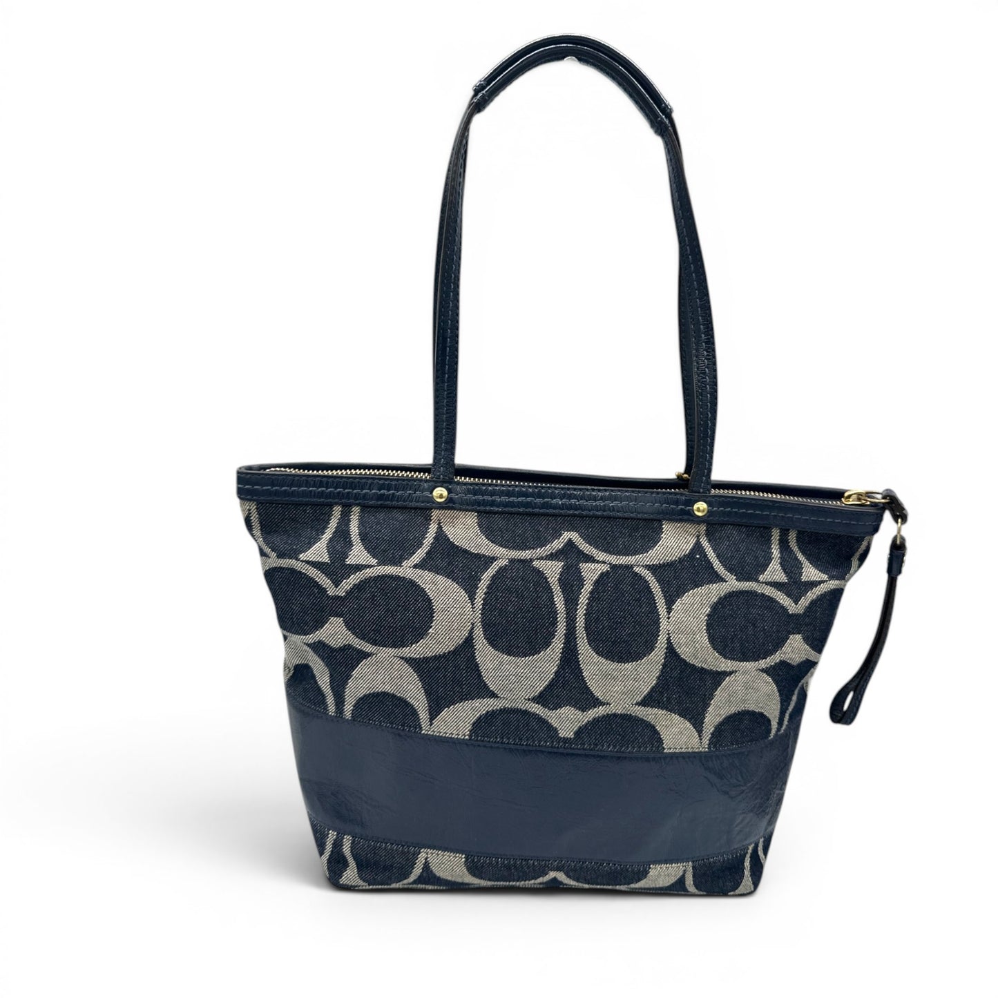 Vintage Coach 12546 Denim Tote Schultertasche