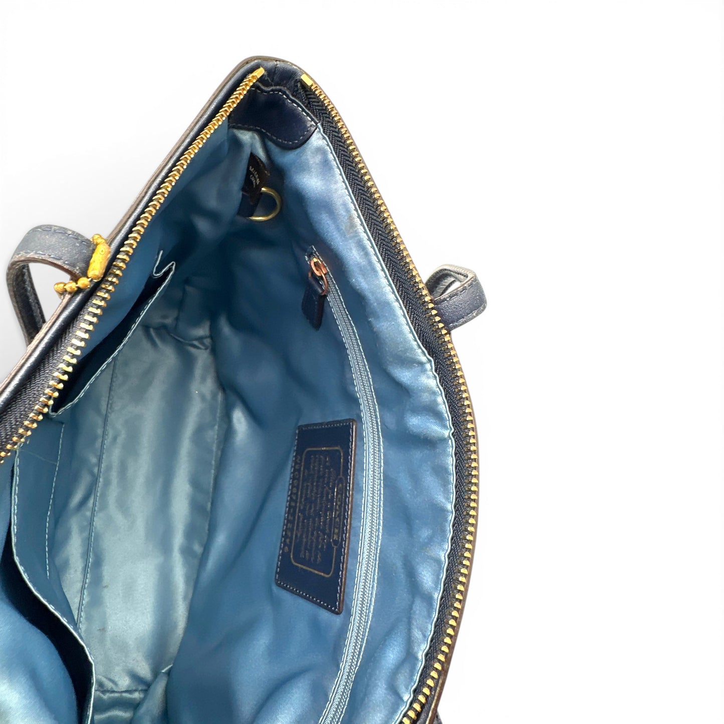 Vintage Coach 12546 Denim Tote Schultertasche