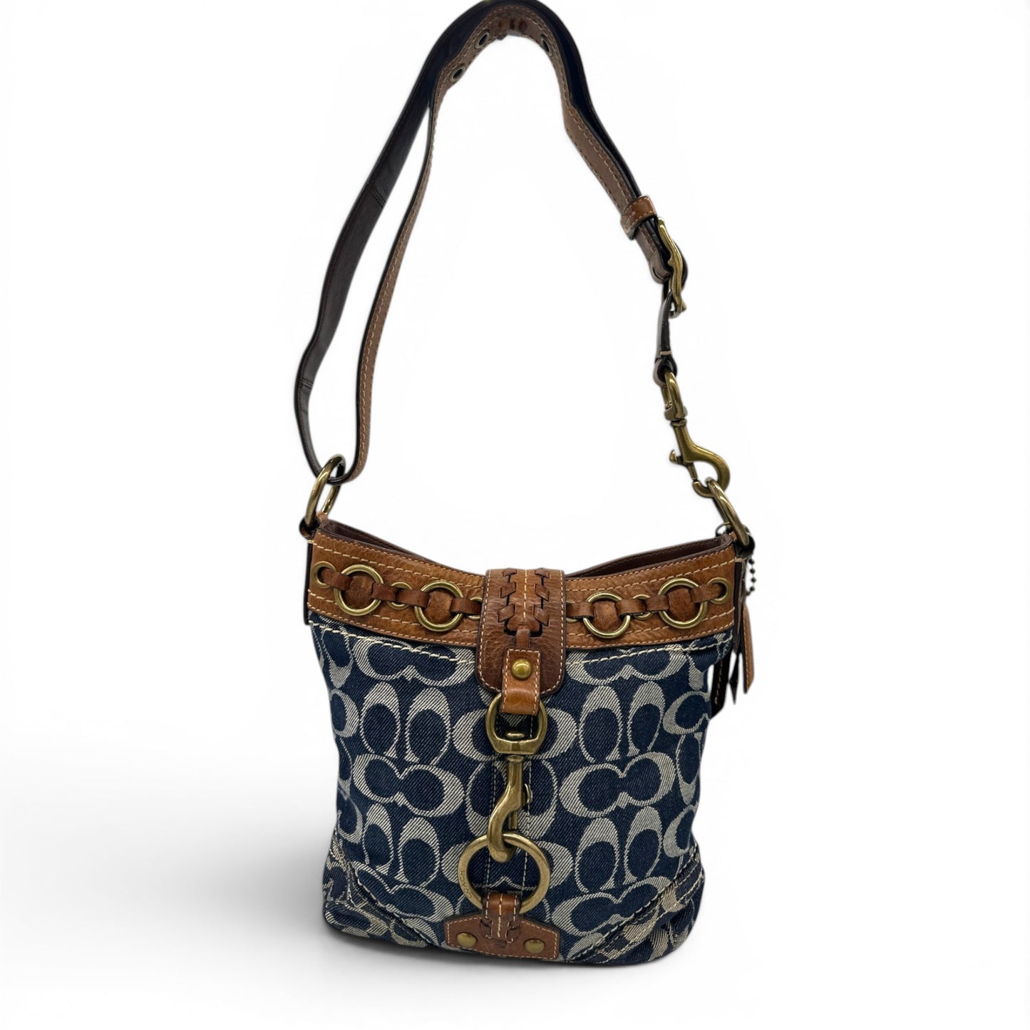 Vintage Coach 10405 Denim Shoulder Bag