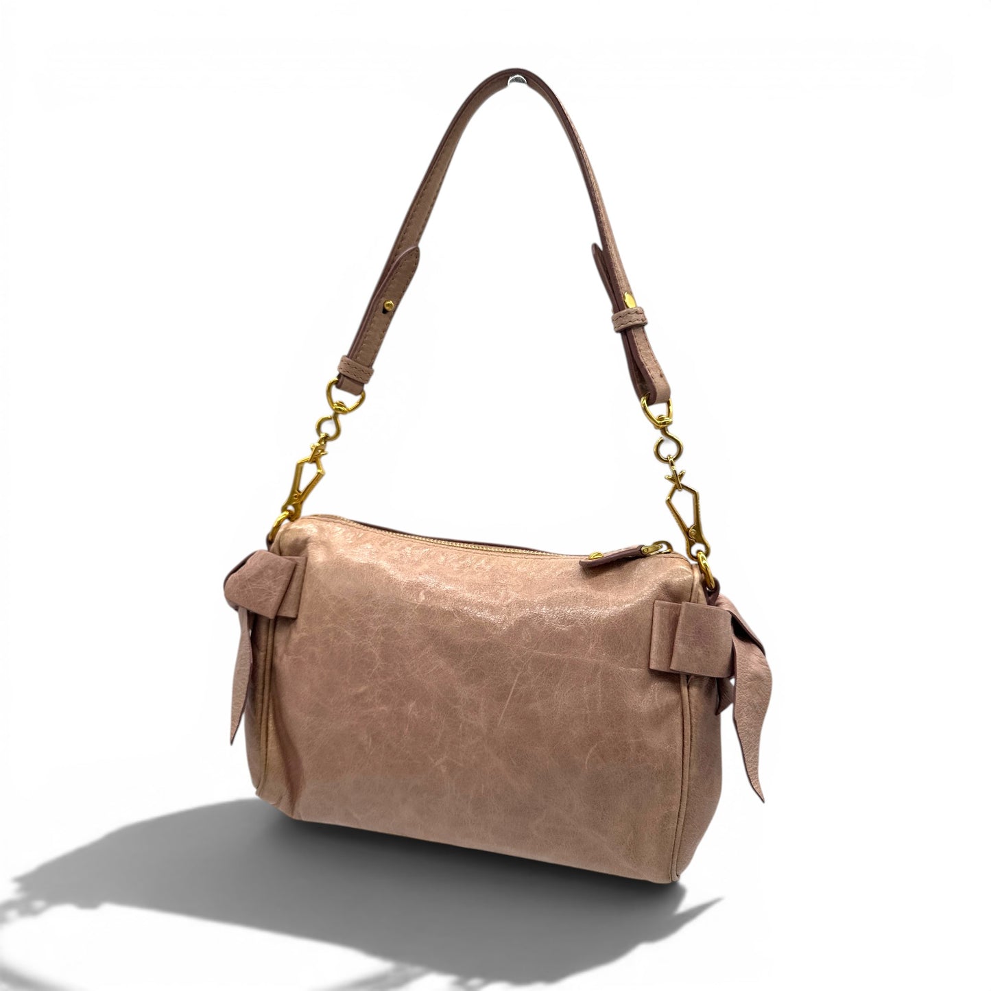 Sac à main vintage Miu Miu en cuir nappa réversible