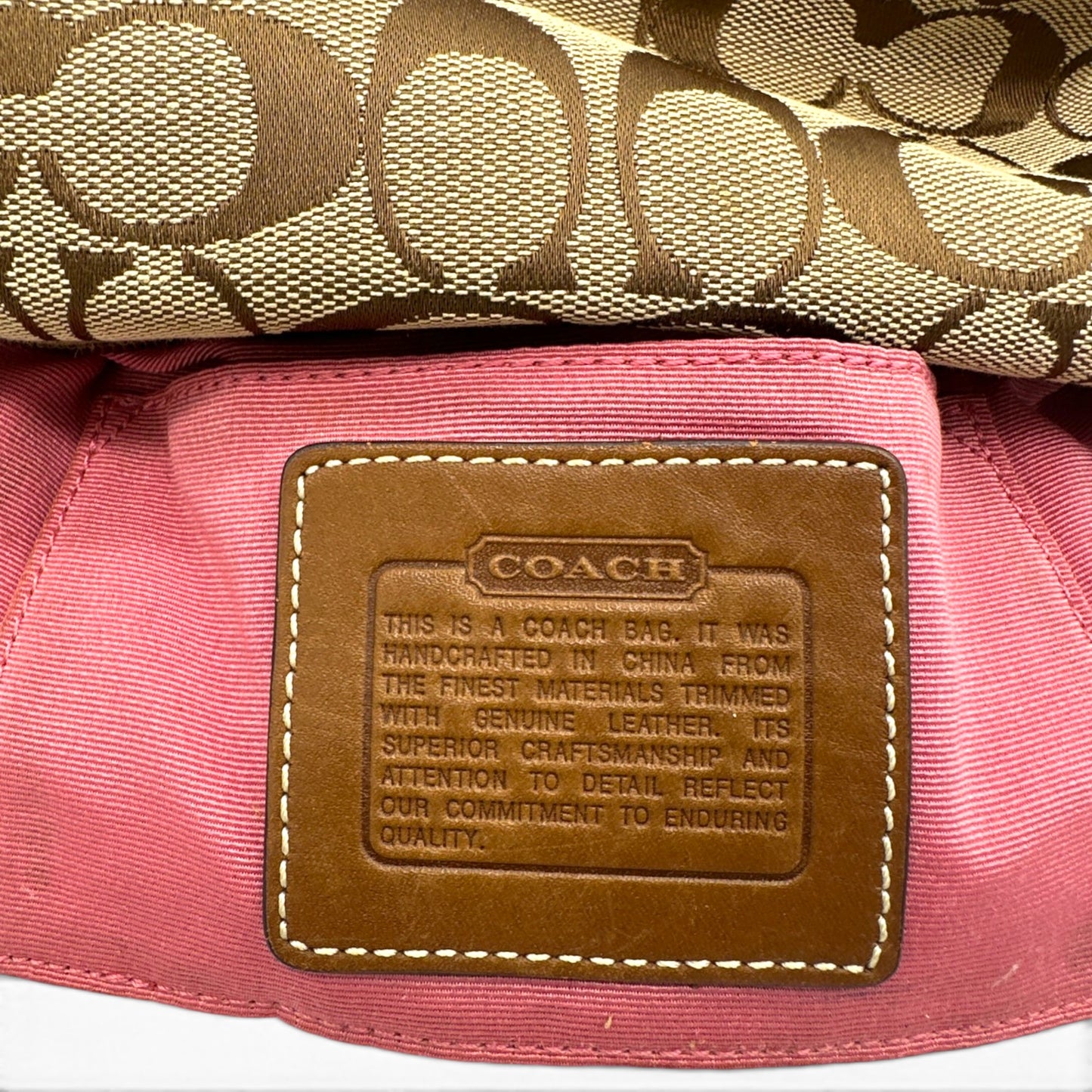 Vintage Coach Mini-Schultertasche