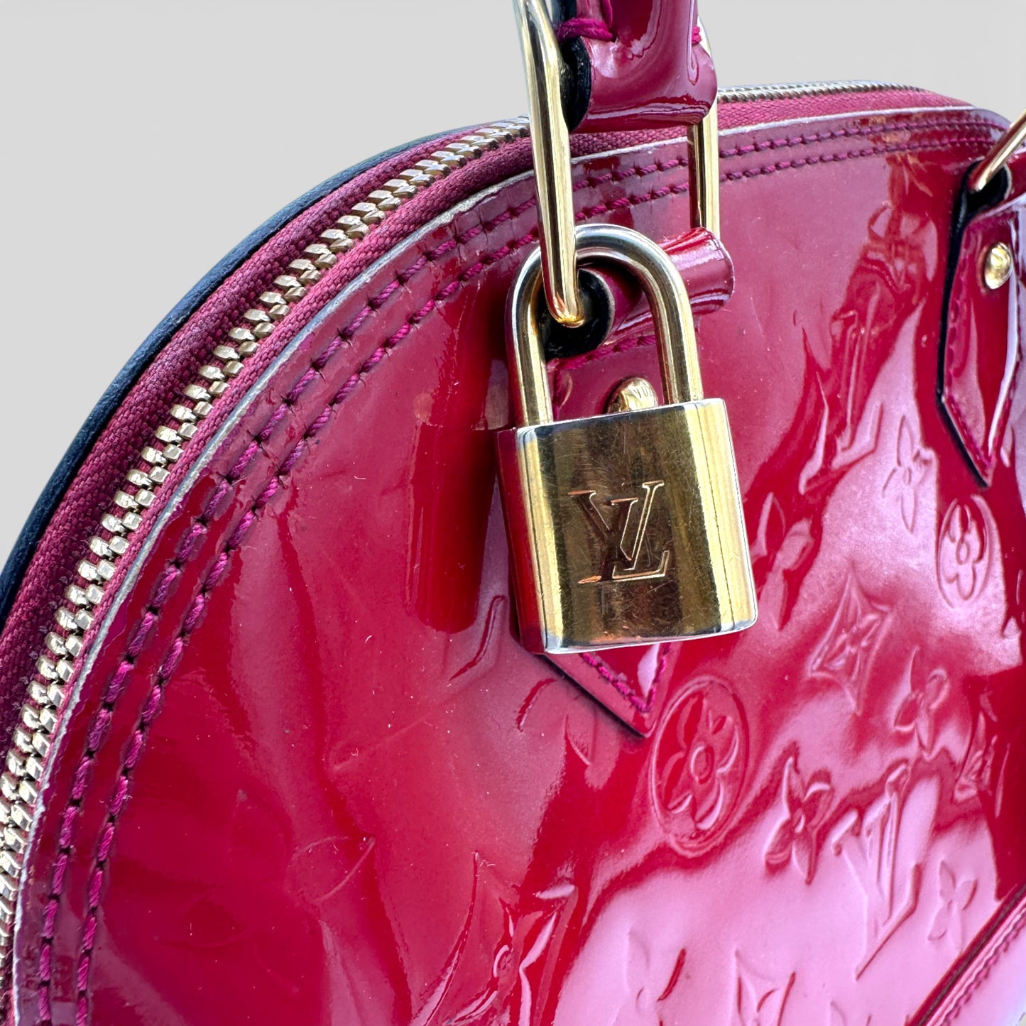 Vintage Louis Vuitton Vernis Alma BB Handbag