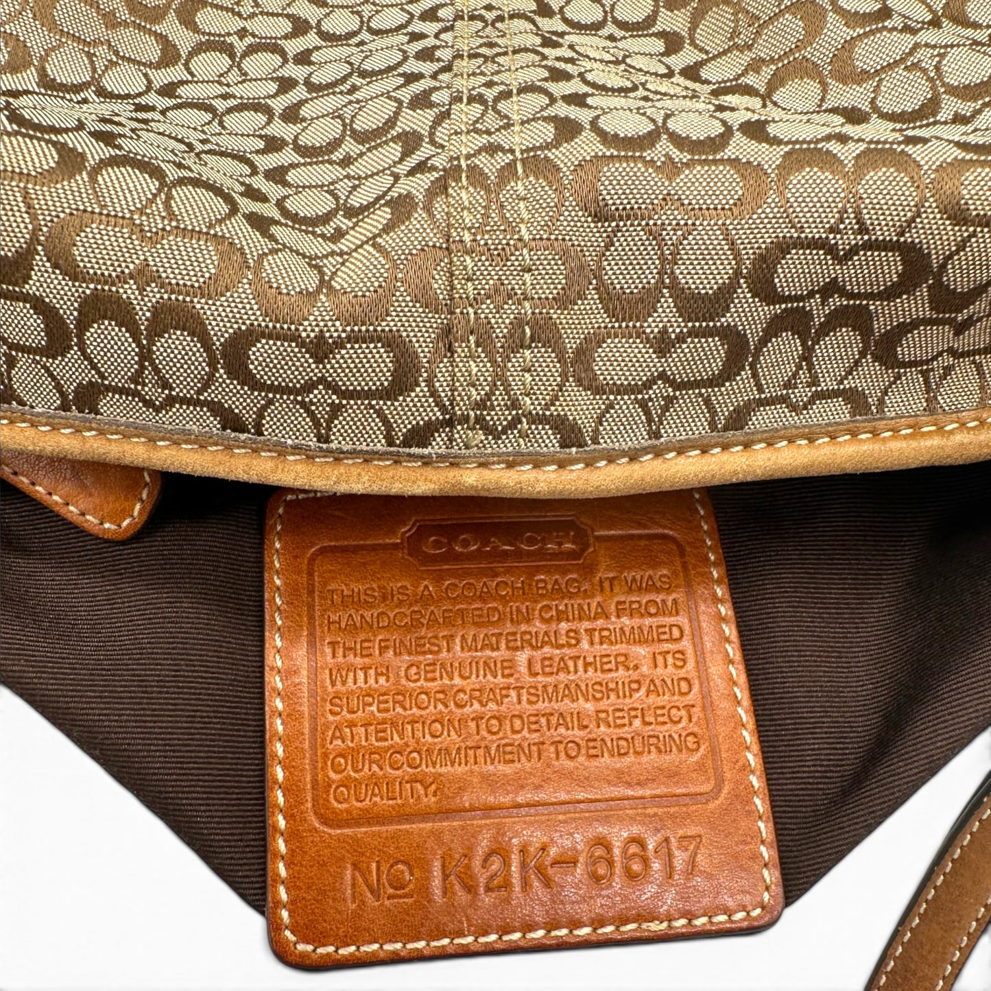 Sac bandoulière souple Ergo Coach 6617 vintage