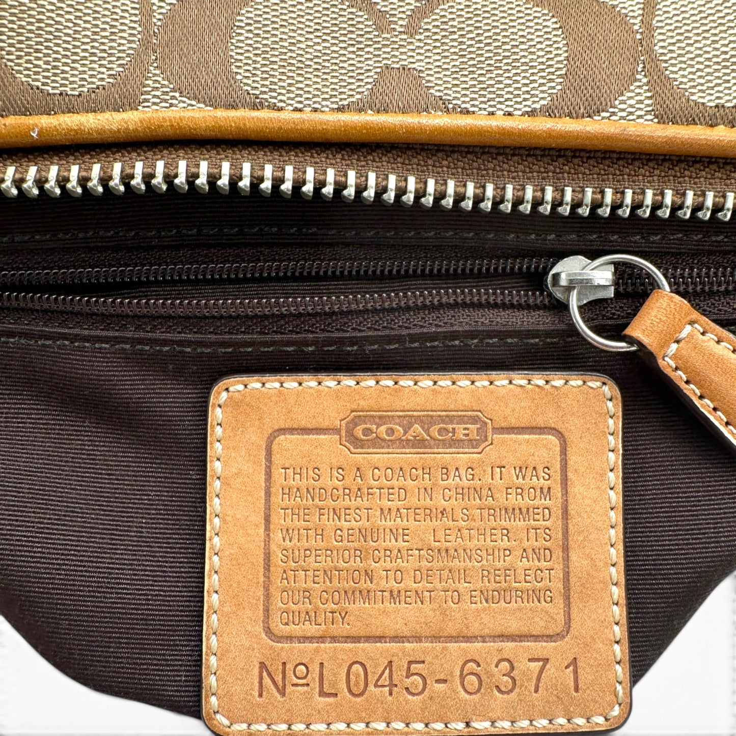 Vintage Coach 6371 Baguette Schultertasche