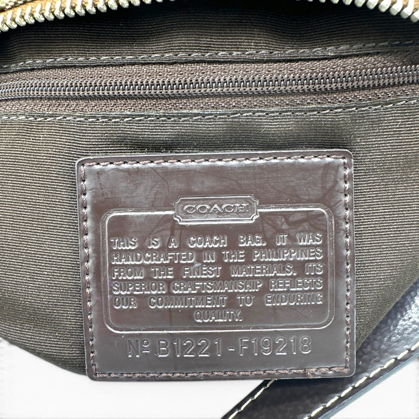 Vintage Coach F19218 Schultertasche