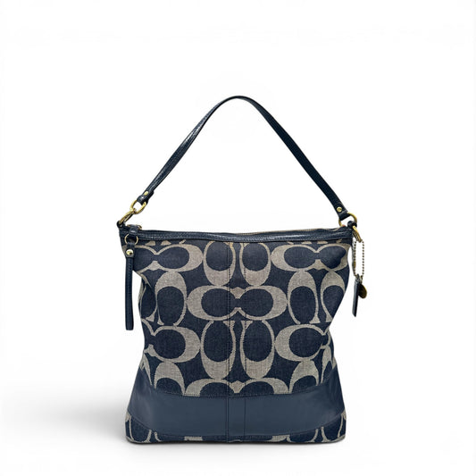 Vintage Coach F12549 Denim Shoulder Bag