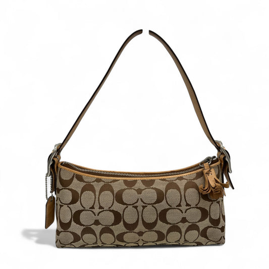 Vintage Coach 8K01 East West Baguette Shoulder Bag