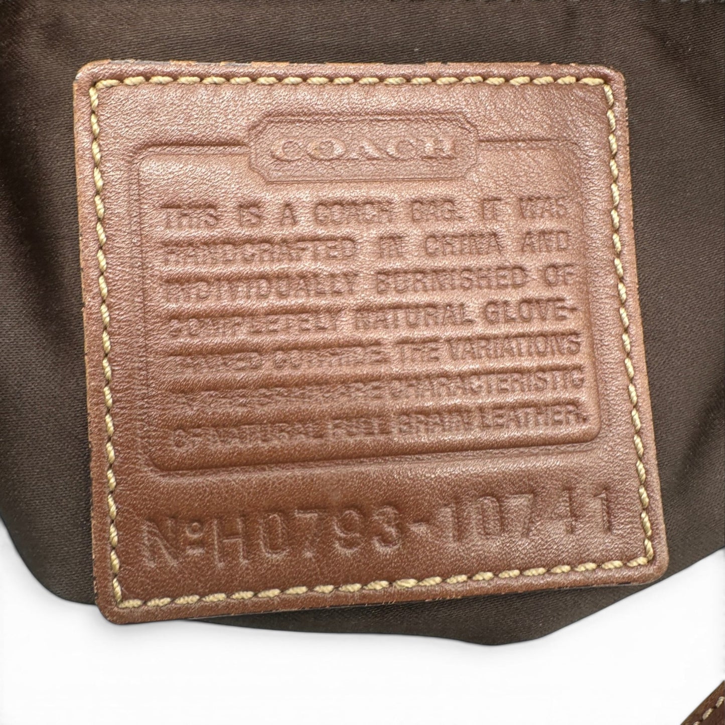 Vintage Coach 10741 Turnlock Ergo Shoulder Bag