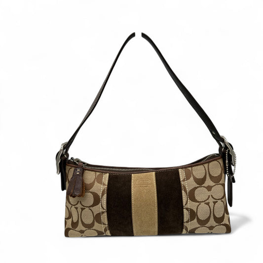 Vintage Coach 8K09 East West Baguette Shoulder Bag