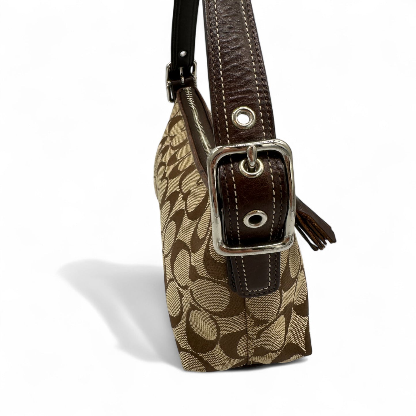 Vintage Coach 8K09 East West Baguette Shoulder Bag