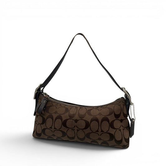 Vintage Coach 8K01 East West Baguette Shoulder Bag