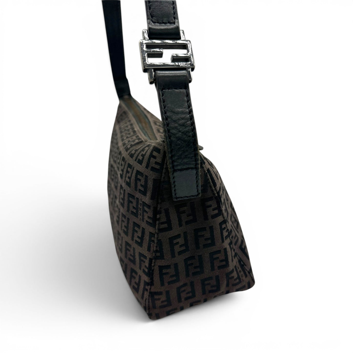 Vintage Fendi braune Zucchino Schultertasche