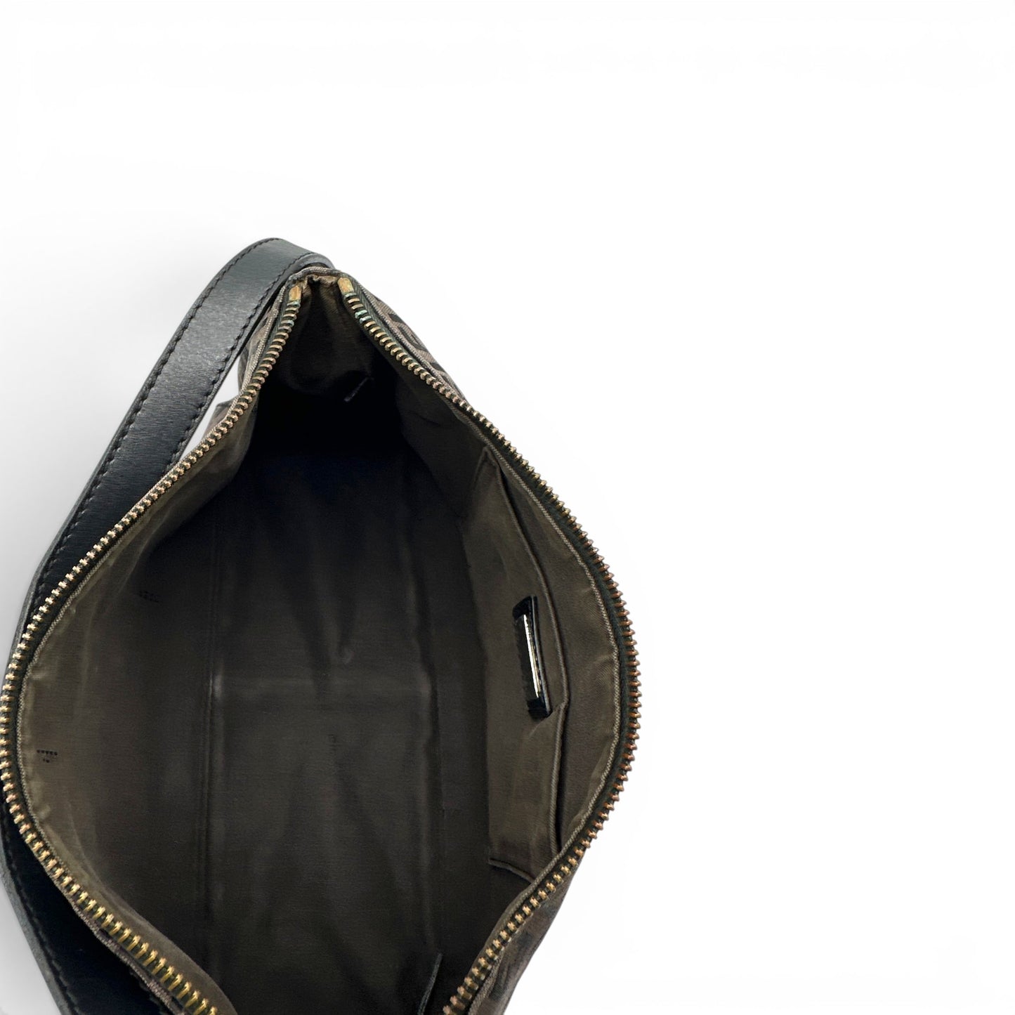 Vintage Fendi braune Zucchino Schultertasche