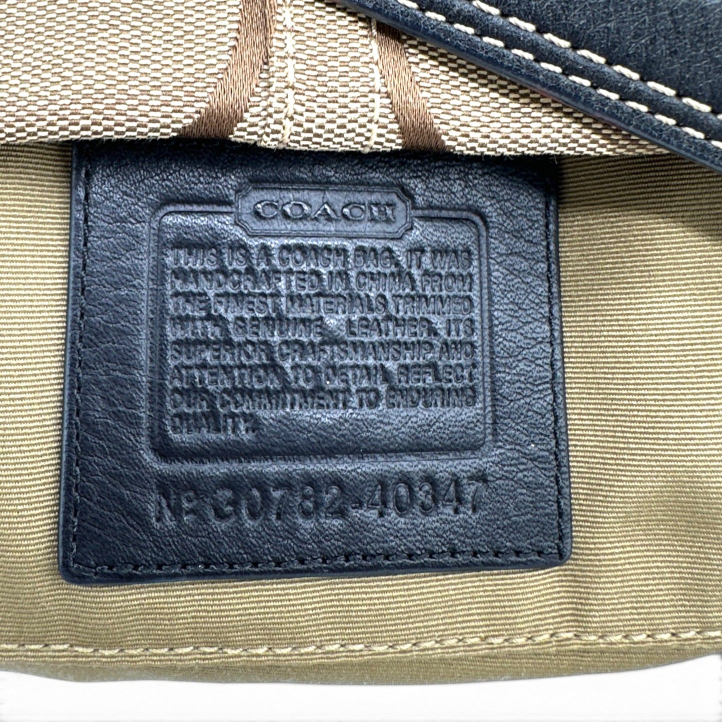 Vintage Coach 40347 Mini Carly Schultertasche