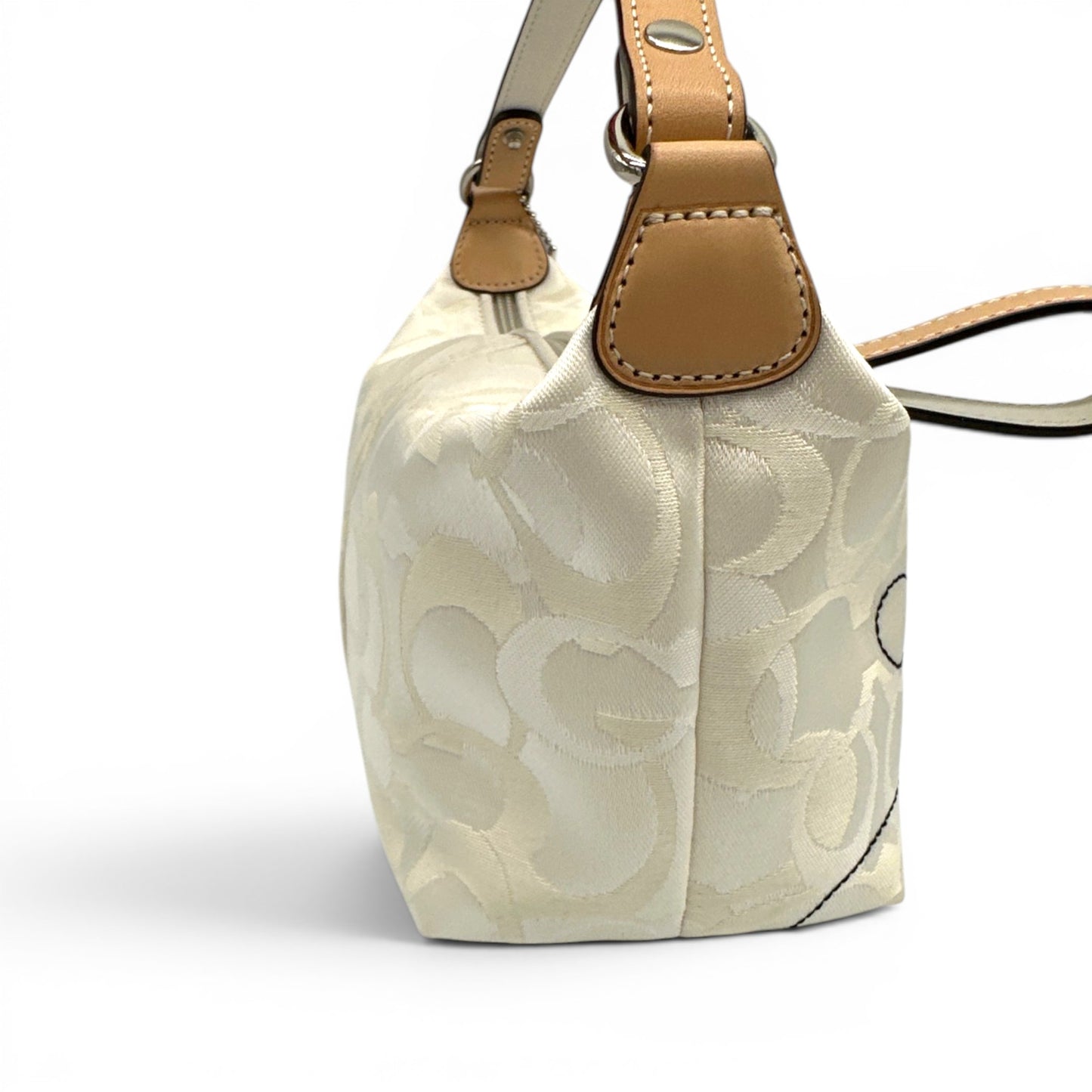 Vintage Coach 6561 Optic Monogram Schultertasche
