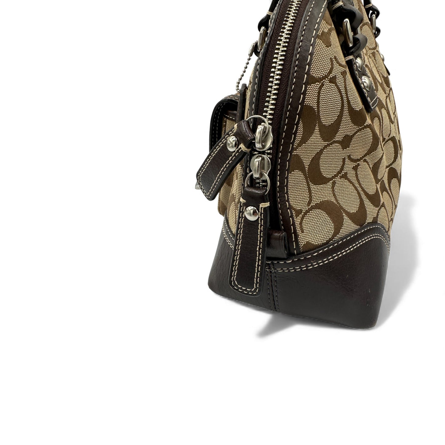 Sac à main vintage Coach F13977 Miranda à fermoir tourniquet