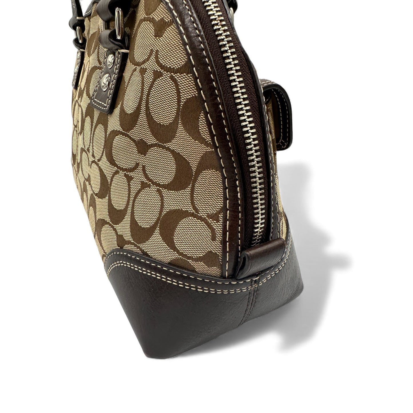 Sac à main vintage Coach F13977 Miranda à fermoir tourniquet