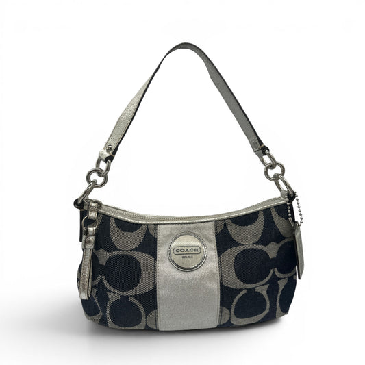 Vintage Coach F17439 Denim Shoulder Bag