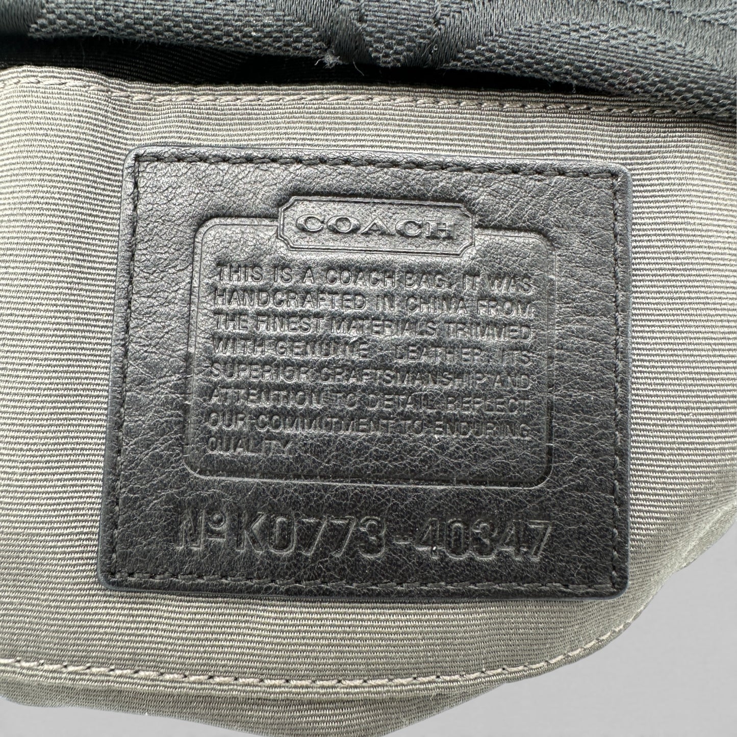 Vintage Coach 40347 Mini Carly Schultertasche