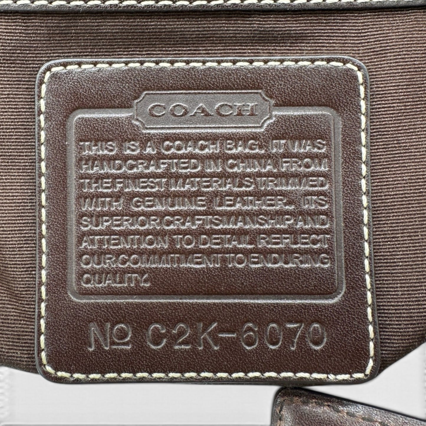 Vintage Coach 6824 Crescent Schultertasche
