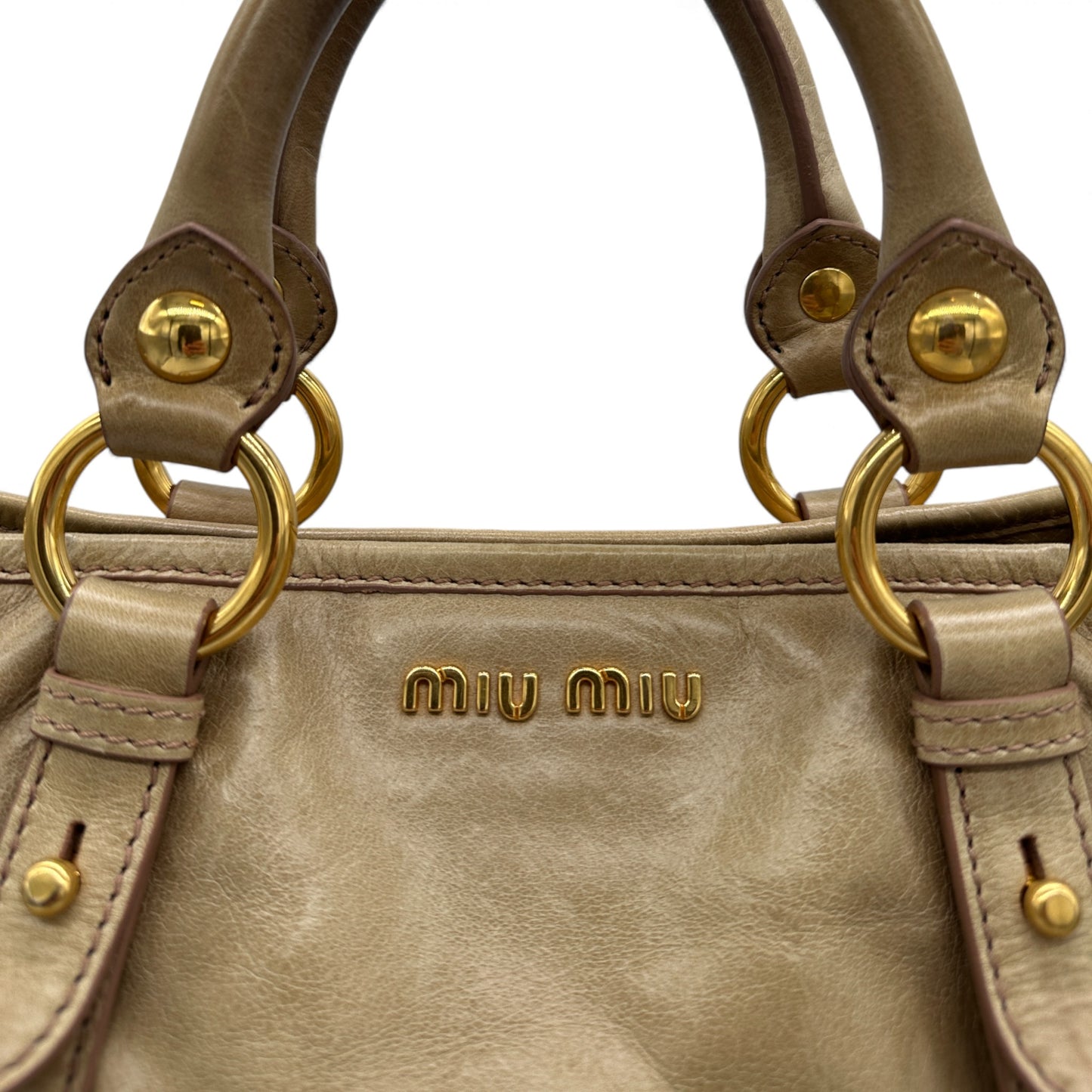 Vintage Miu Miu Vitello Shine 2-Way Handbag