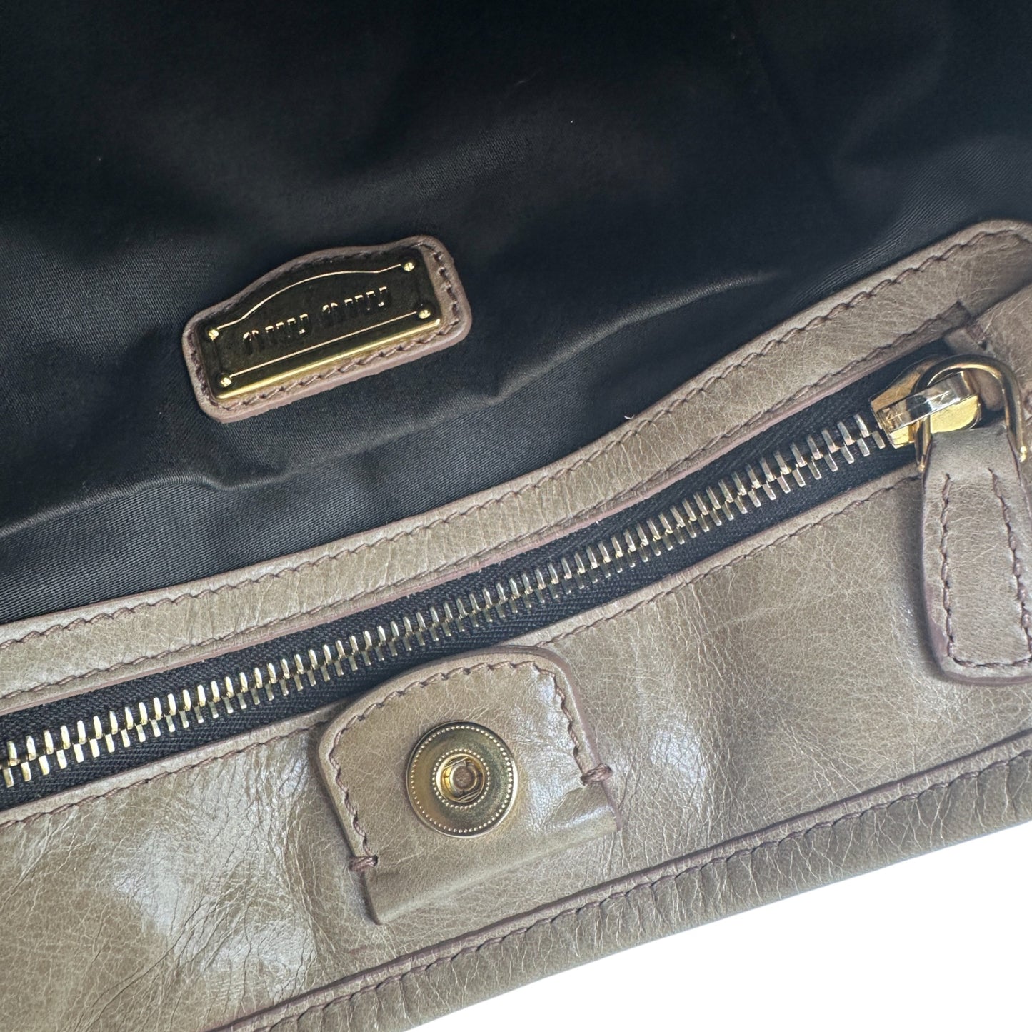 Vintage Miu Miu Vitello Shine 2-Way Handbag