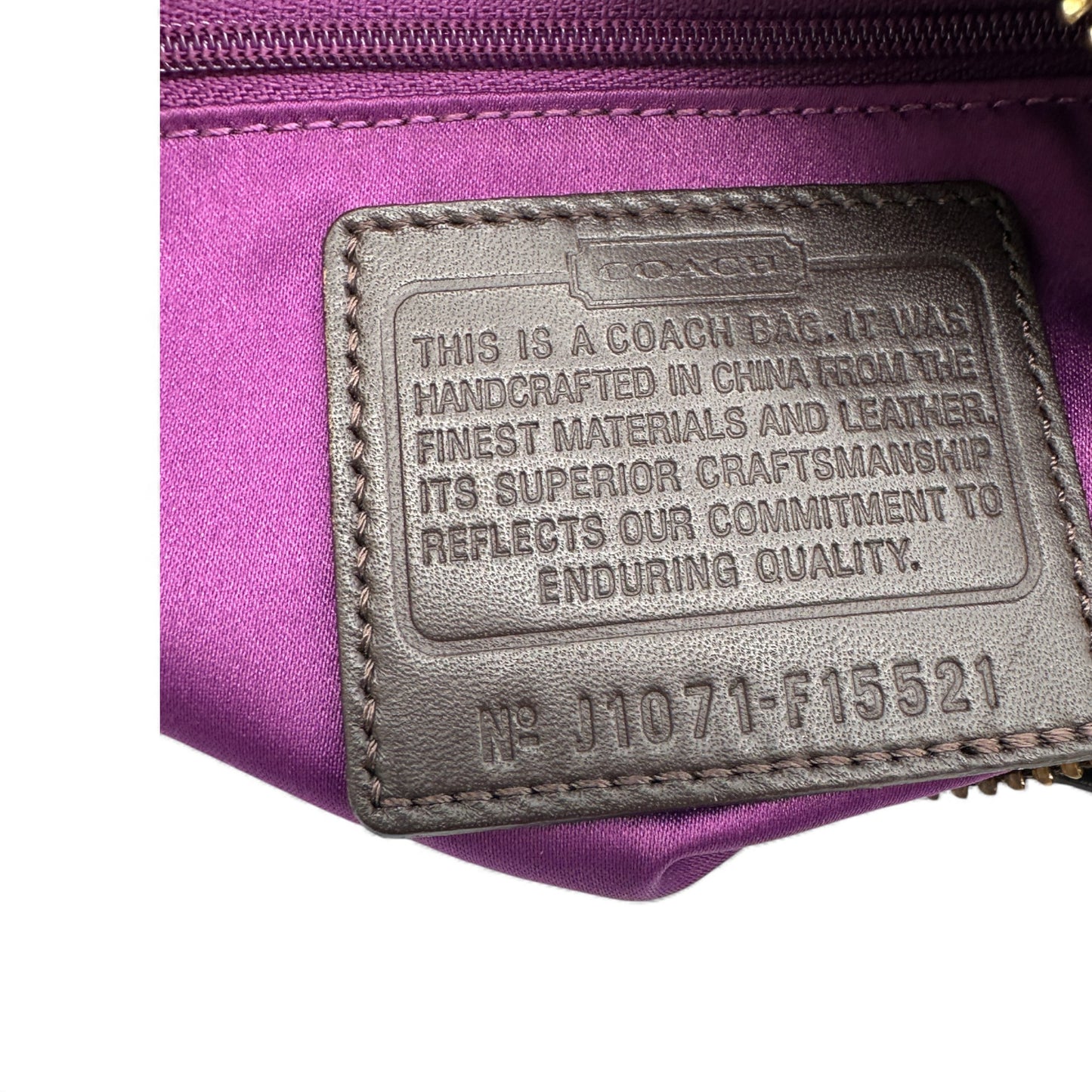 Vintage Coach F15521 Leopard Print Shoulder Bag