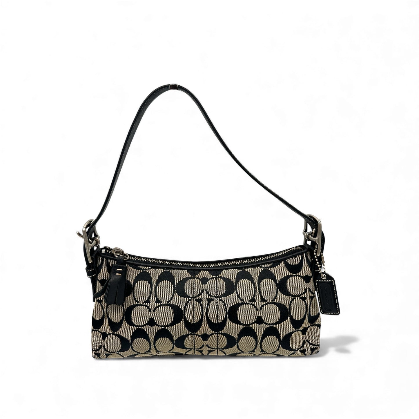 Vintage Coach 6371 East West Baguette Schultertasche