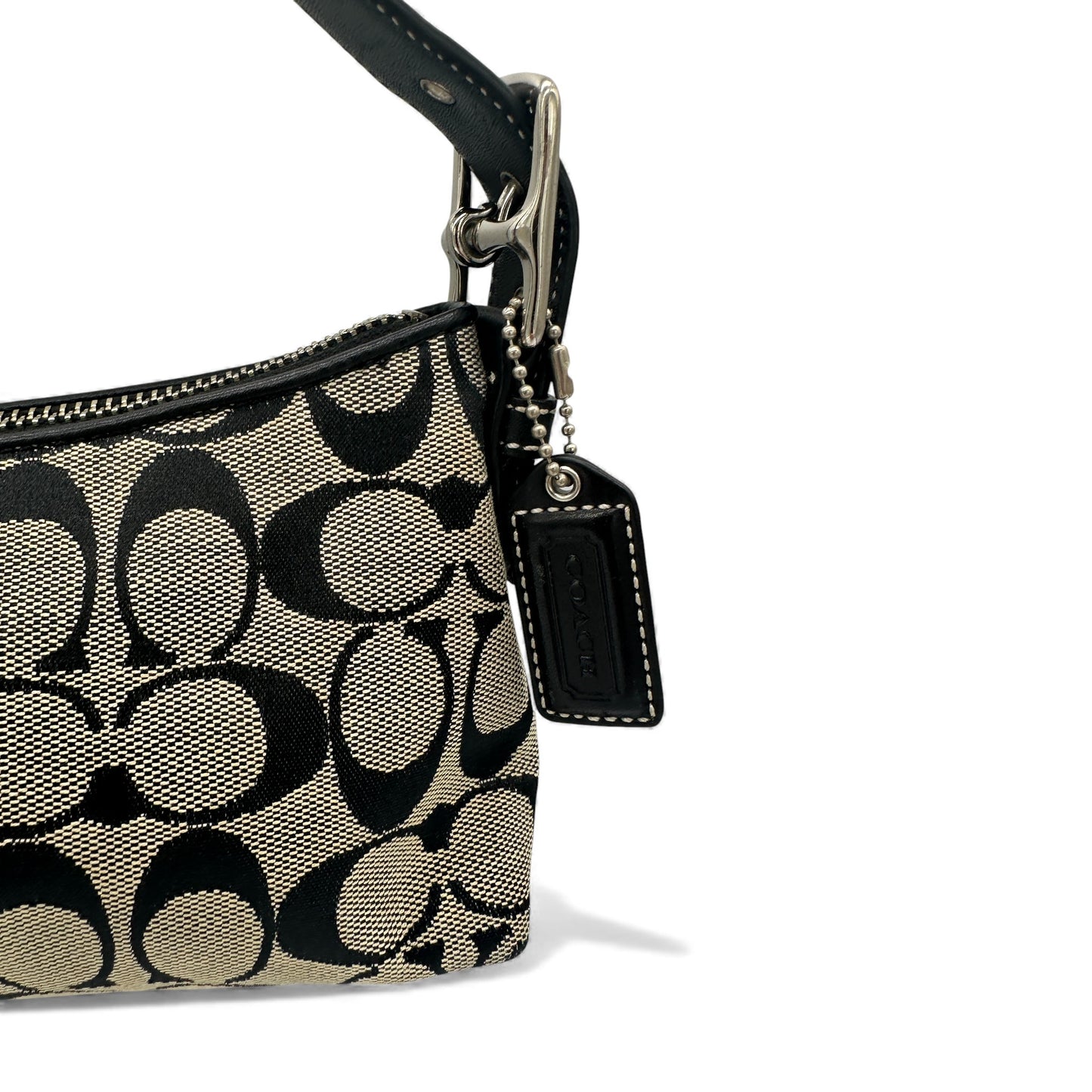 Vintage Coach 6371 East West Baguette Schultertasche