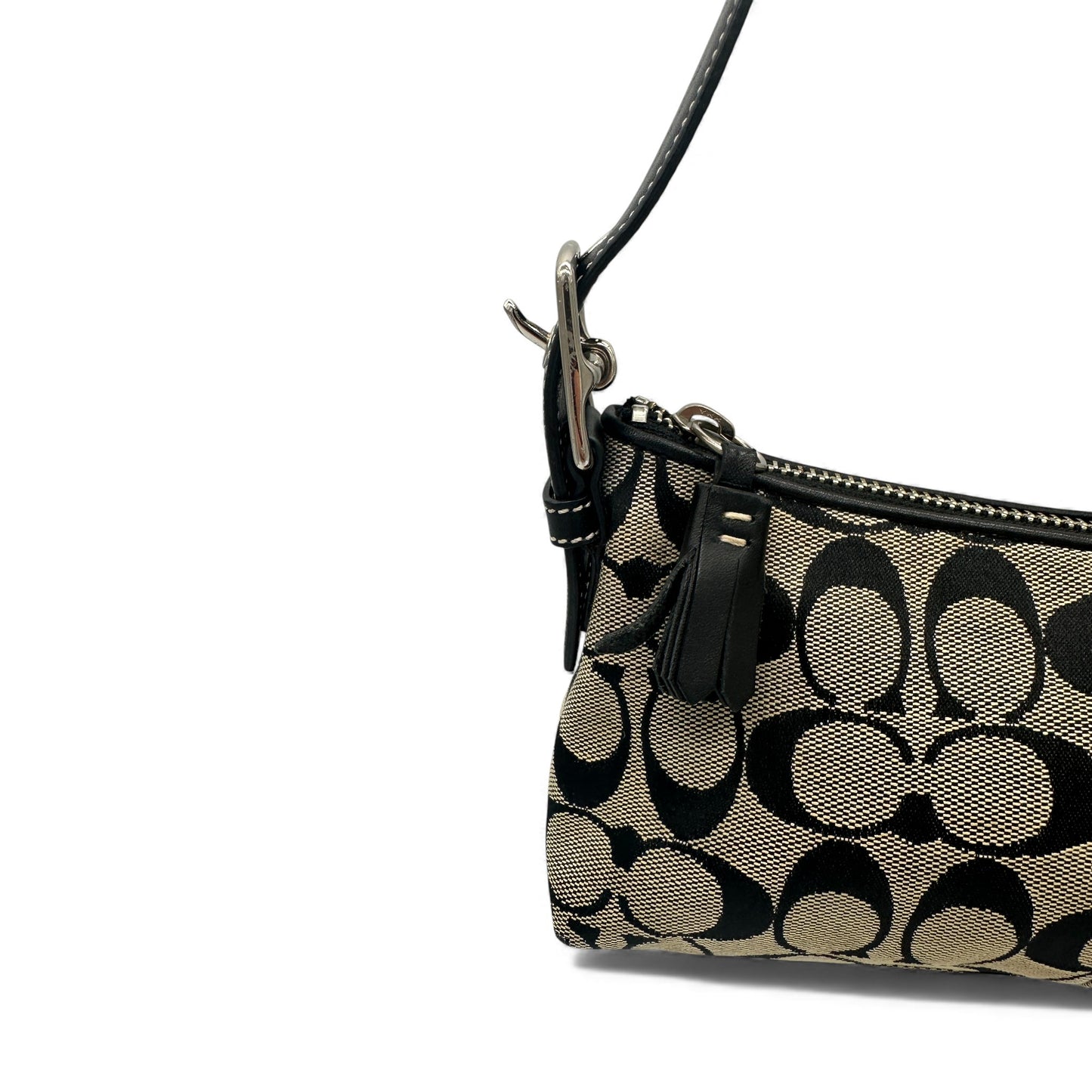 Vintage Coach 6371 East West Baguette Schultertasche