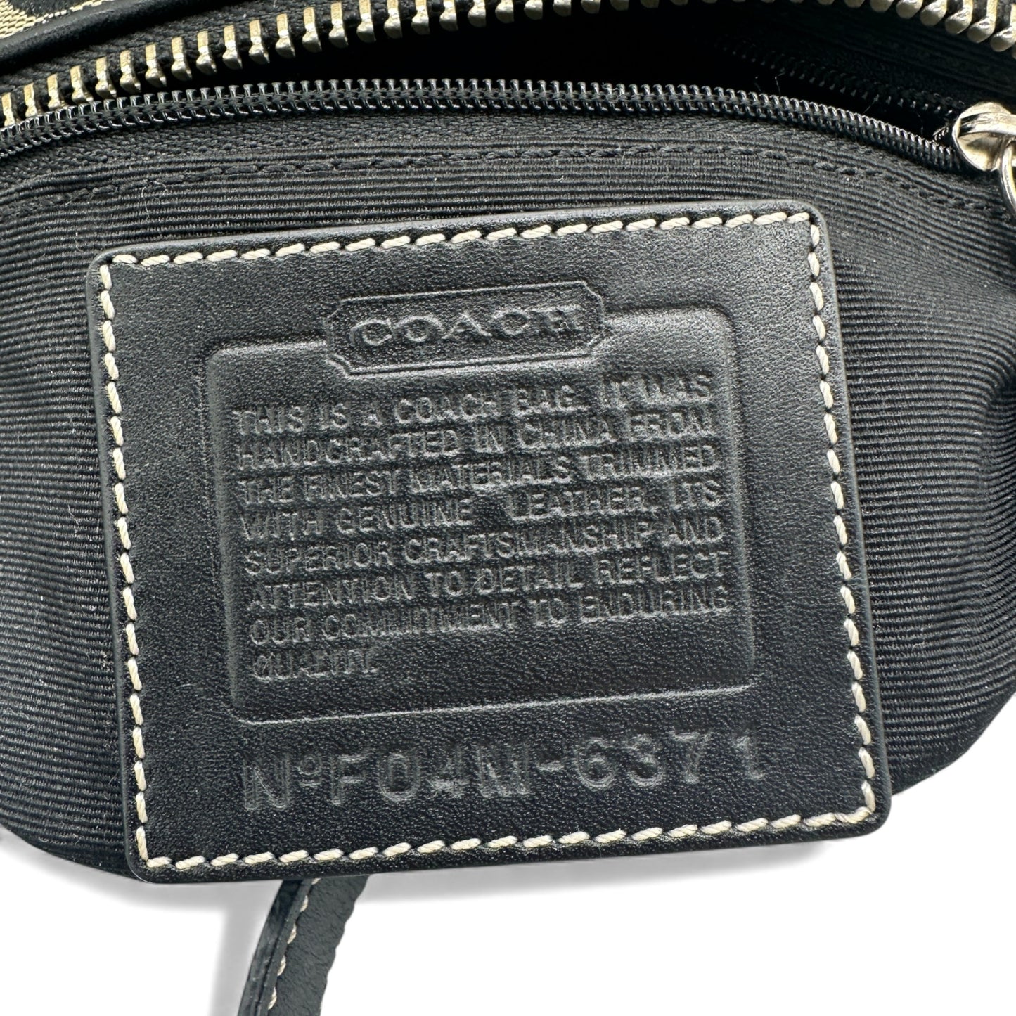 Vintage Coach 6371 East West Baguette Schultertasche