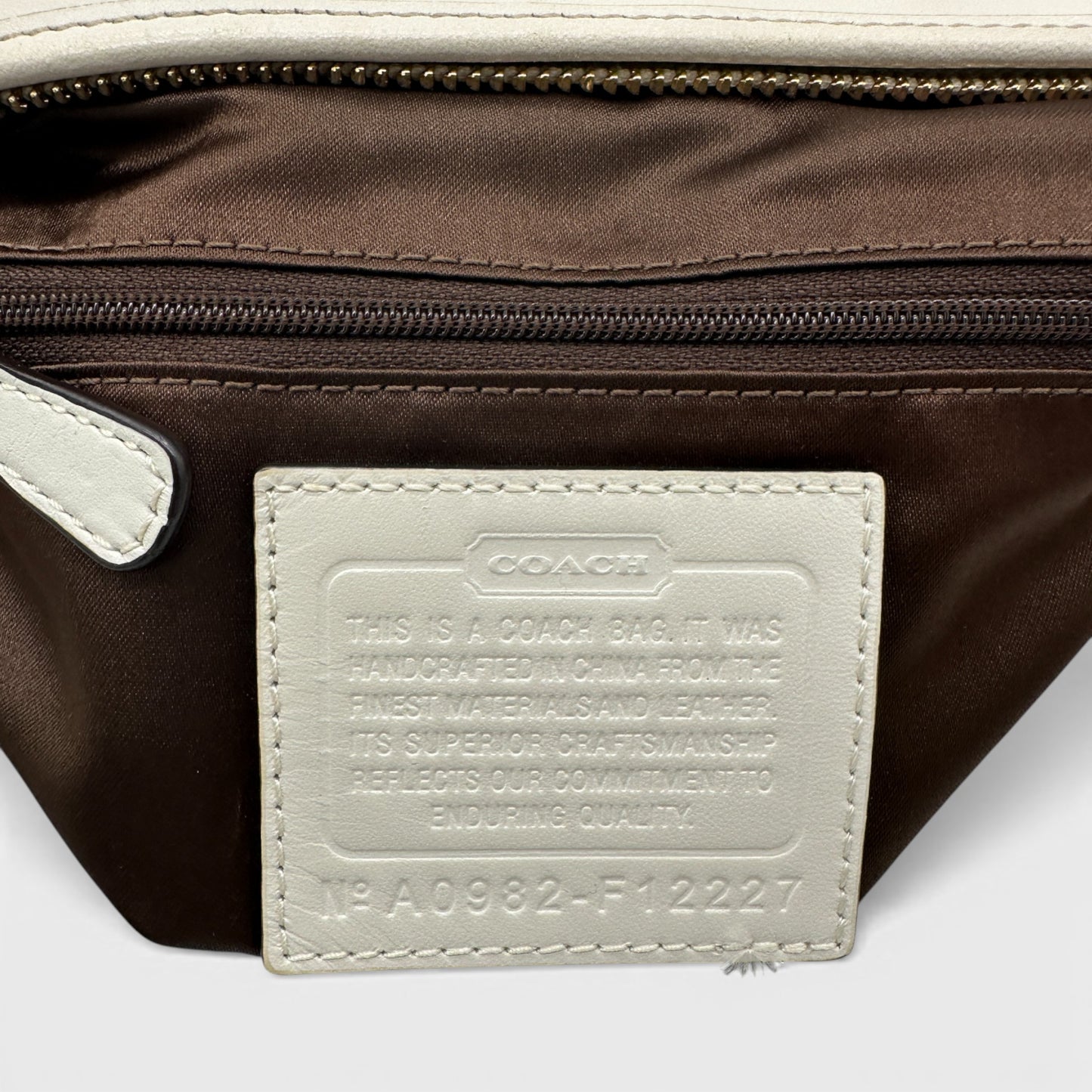 Vintage Coach F12227 Pleated Ergo Shoulder Bag