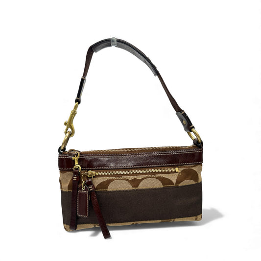 Vintage Coach 10120 Signature Monogram Shoulder Bag