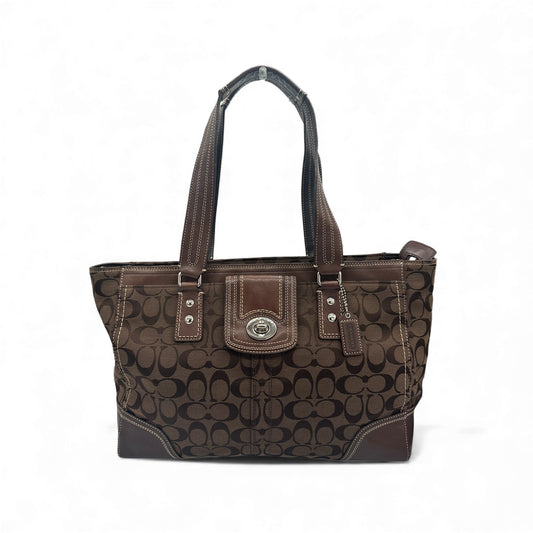 Vintage Coach F13974 Hamptons Signature Tote Bag