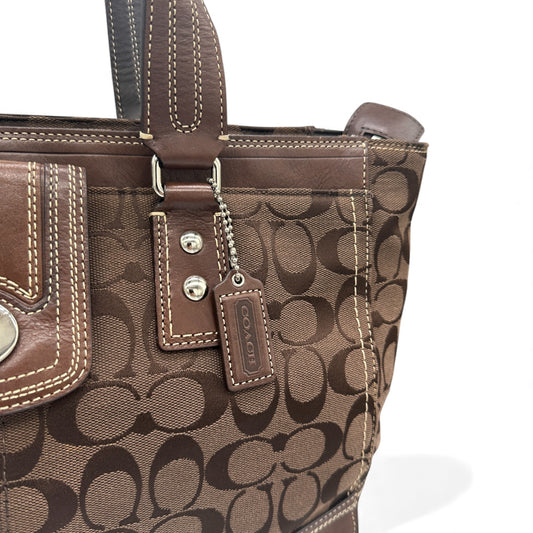Vintage Coach F13974 Hamptons Signature Tote Bag