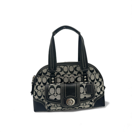 Vintage Coach F13977 Miranda Turnlock Handbag