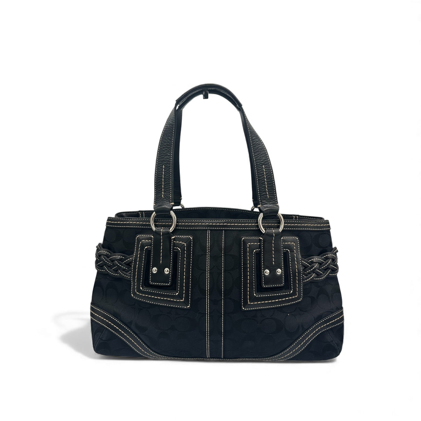 Vintage Coach 5089 Soho Schultertasche mit Schnalle