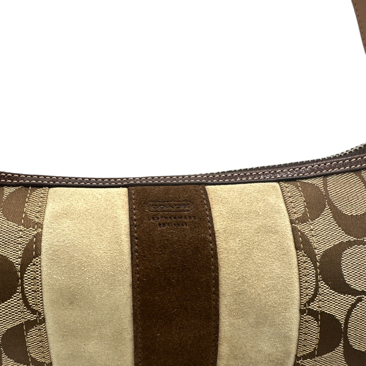 Sac bandoulière vintage Coach 7039 East West Baguette