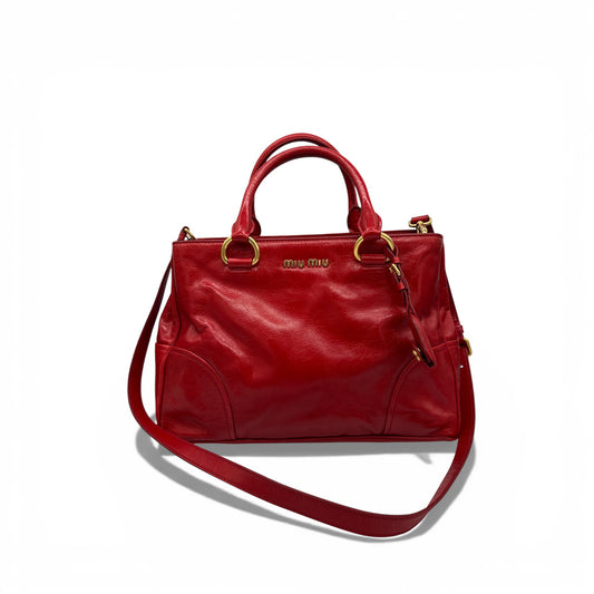 Sac à main vintage Miu Miu Vitello Shine 2 en 1